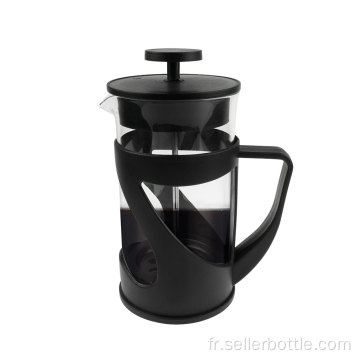 Cafetière à piston en verre à fond en plastique de 600 ml